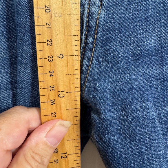 True Religion Jeans Mens Size 34 Blue Rocco Relaxed Skinny Denim Distressed - Picture 7 of 11